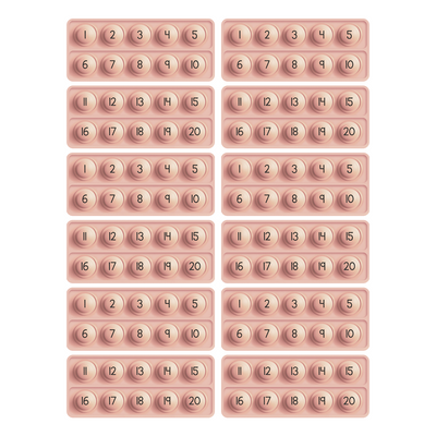 10 Frame Fidgets (Set of 12)