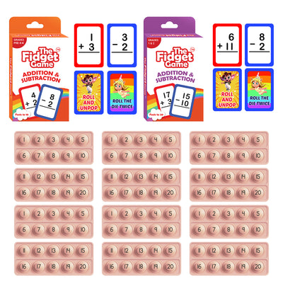 Addition and Subtraction Card Packs + Ten Frame Fidgets