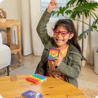 First to pop all the bubbles and shout "Unicorn" wins!