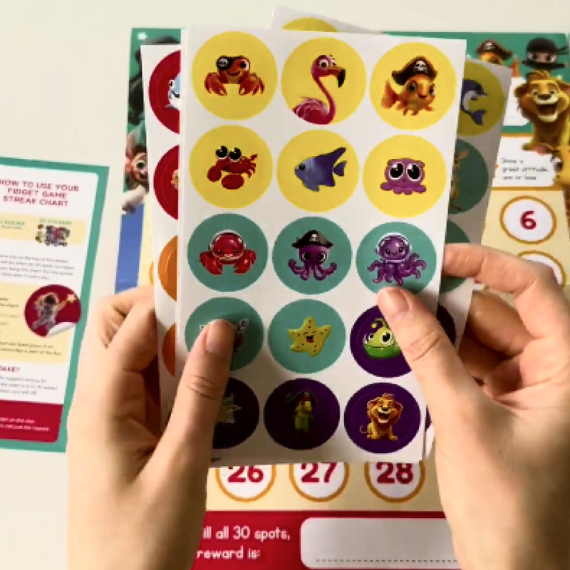 Play a game & earn a sticker.
