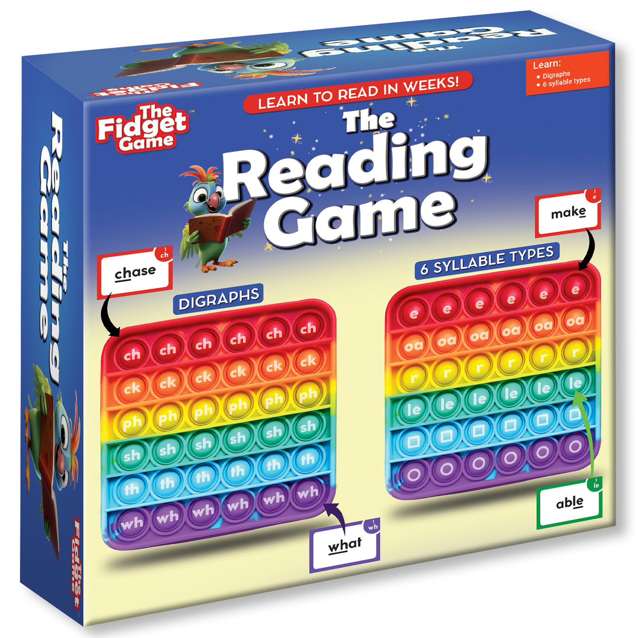 The Reading Game Mastering Digraphs and Syllables The Fidget Games
