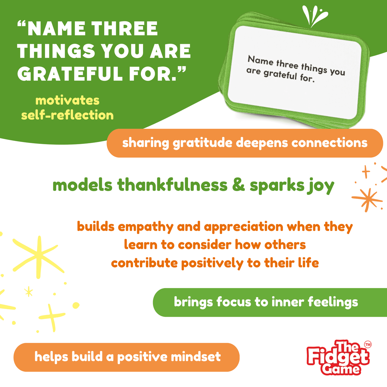 Name Three Things You are Grateful for