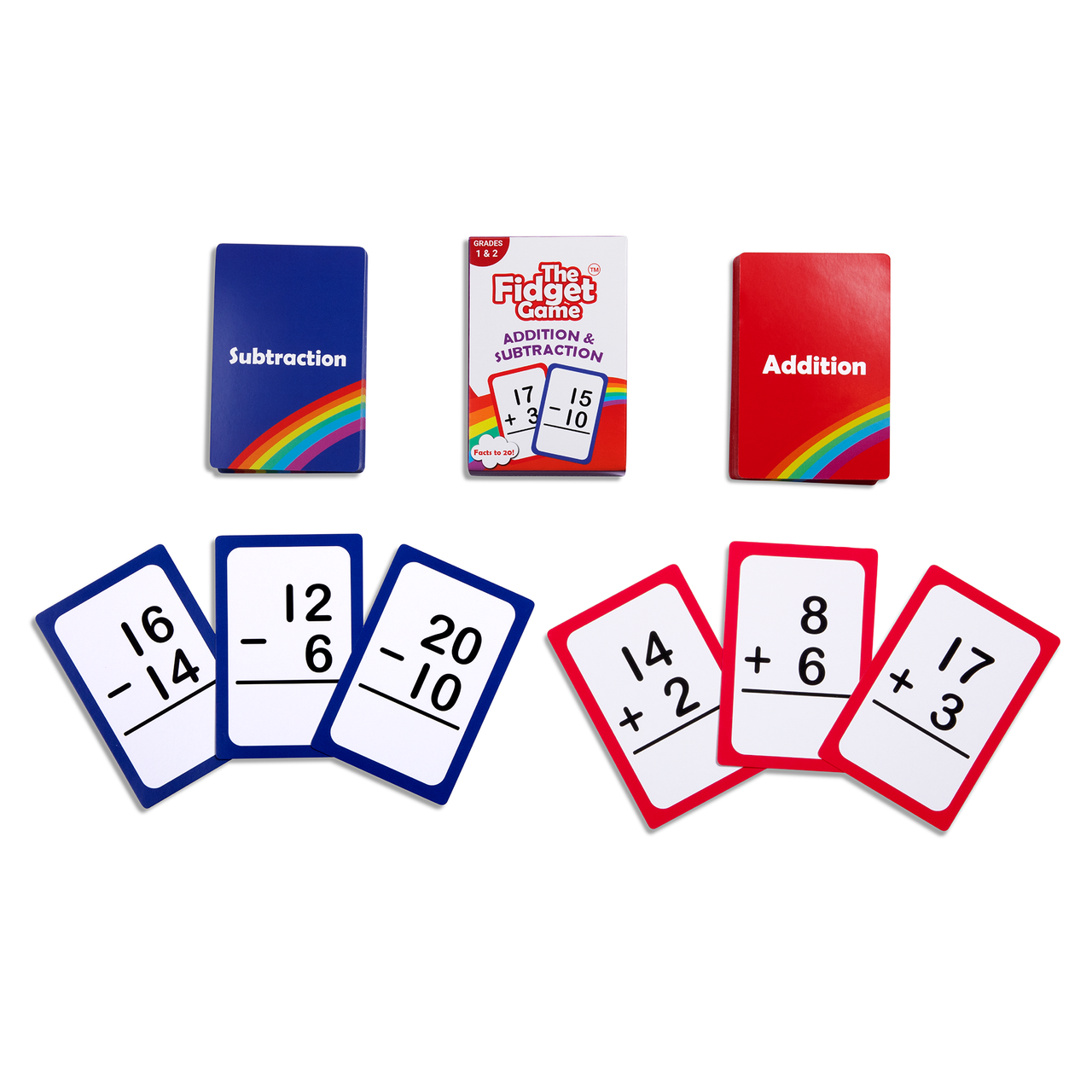 Addition and Subtraction Flash Cards For Grade 1 and 2 The Fidget Games Addition and Subtraction Flash Cards For Grade 1 and 2 The Fidget Games