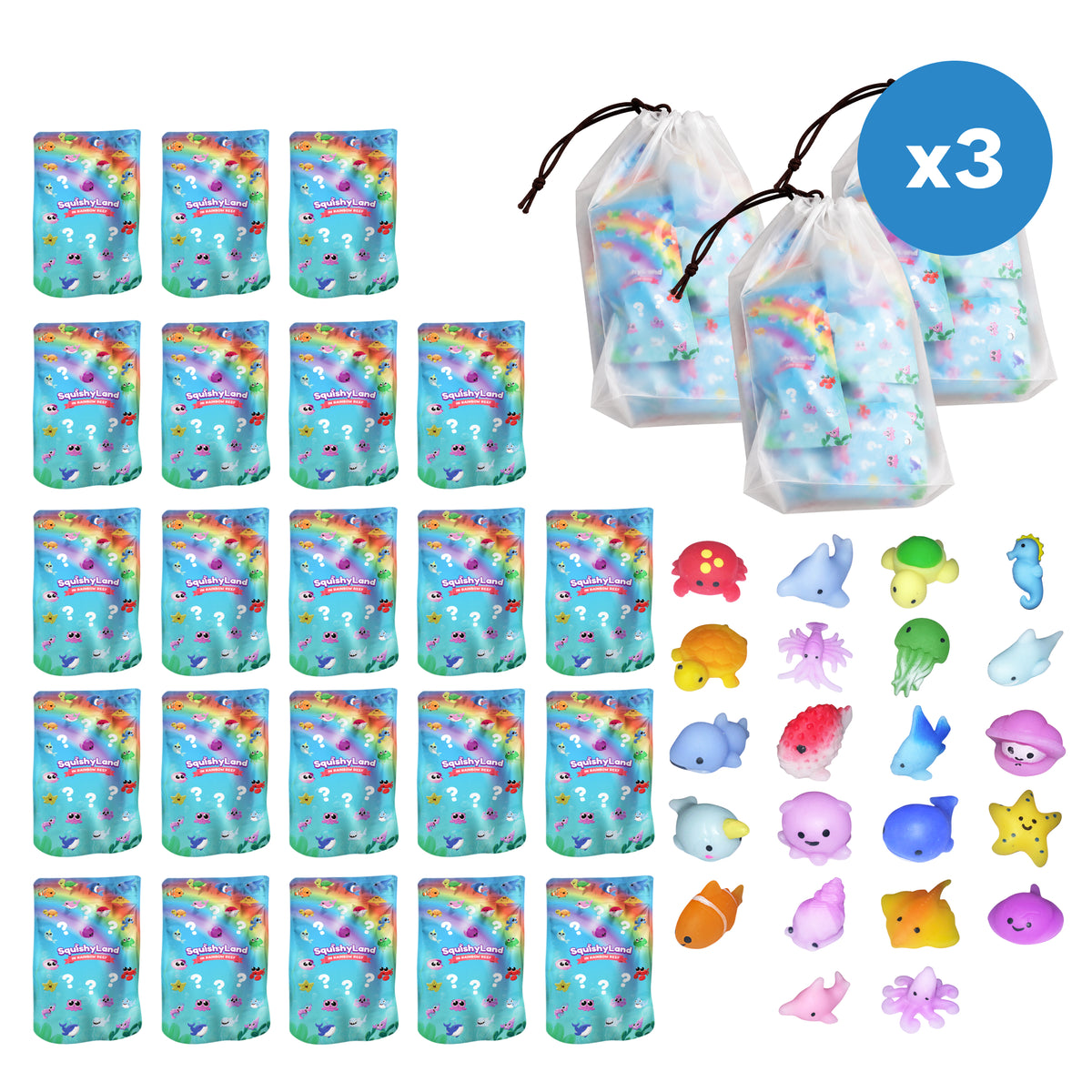 Mystery Squishies - 3-Pack Bundle